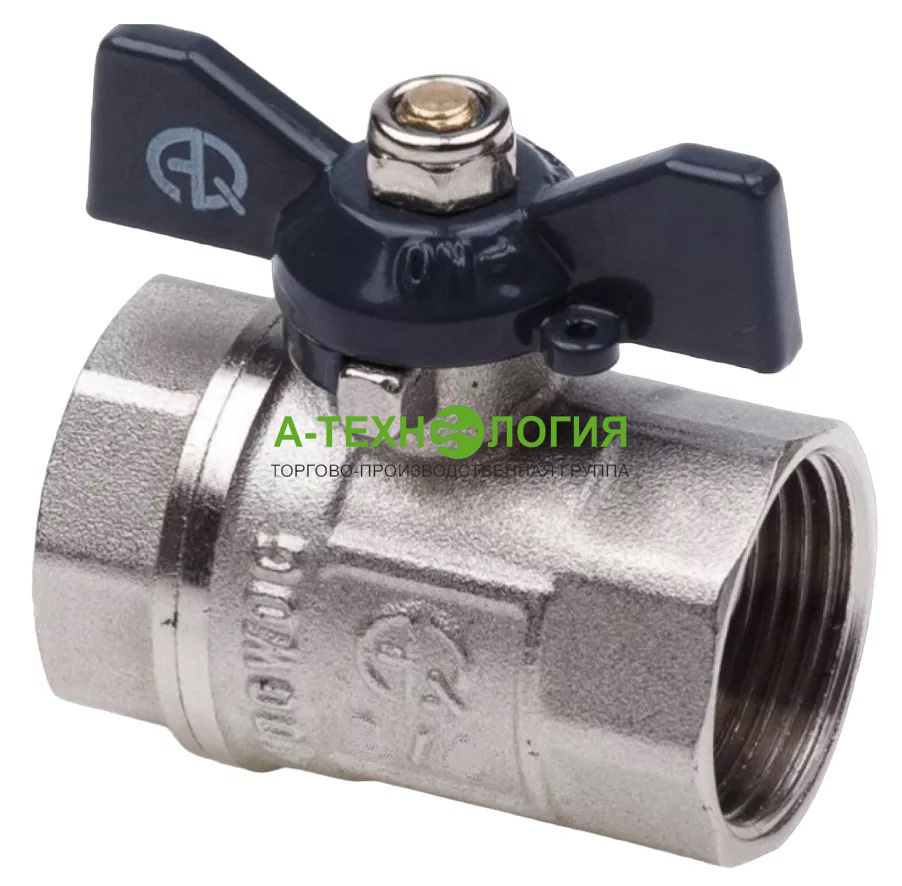 картинка 01156 кран шаровый aqualink в/в резьбой ду20 ру35 вв бабочка