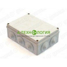 картинка Коробка распаячная открытой установки 190х140х70 IP44 Серый  А-Технология