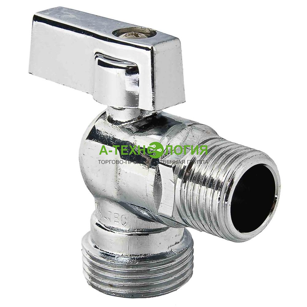 картинка 392 кран шаровой угловой для стиральных машин 1/2"x3/4"