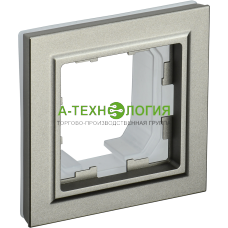 картинка Рамка 1-местная РУ-1-БрШ BRITE IP44 Шампань А-Технология