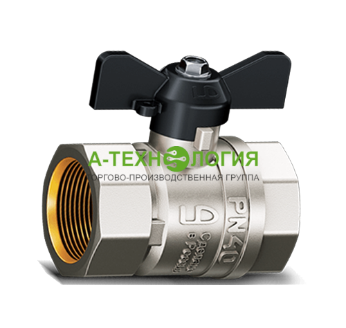 картинка кран шаровый латунный ld pride ду25 ру40 вв бабочка