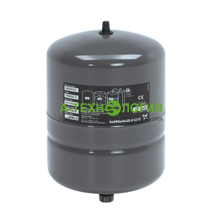 картинка Мембранный бак GRUNDFOS GT-H-12 PN10 G3/4 V от магазина  А-технология