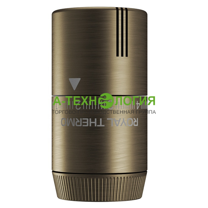 картинка Термостатическая головка ROYAL THERMO DESIGN М30х1,5 (Бронза) А-Технология
