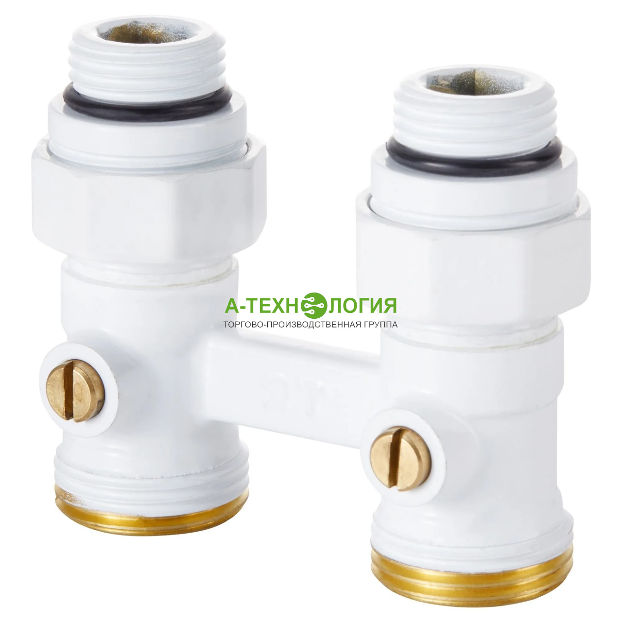 картинка Узел нижнего подключения прямой ROYAL THERMO 1/2"х3/4" EK (Белый)  А-Технология