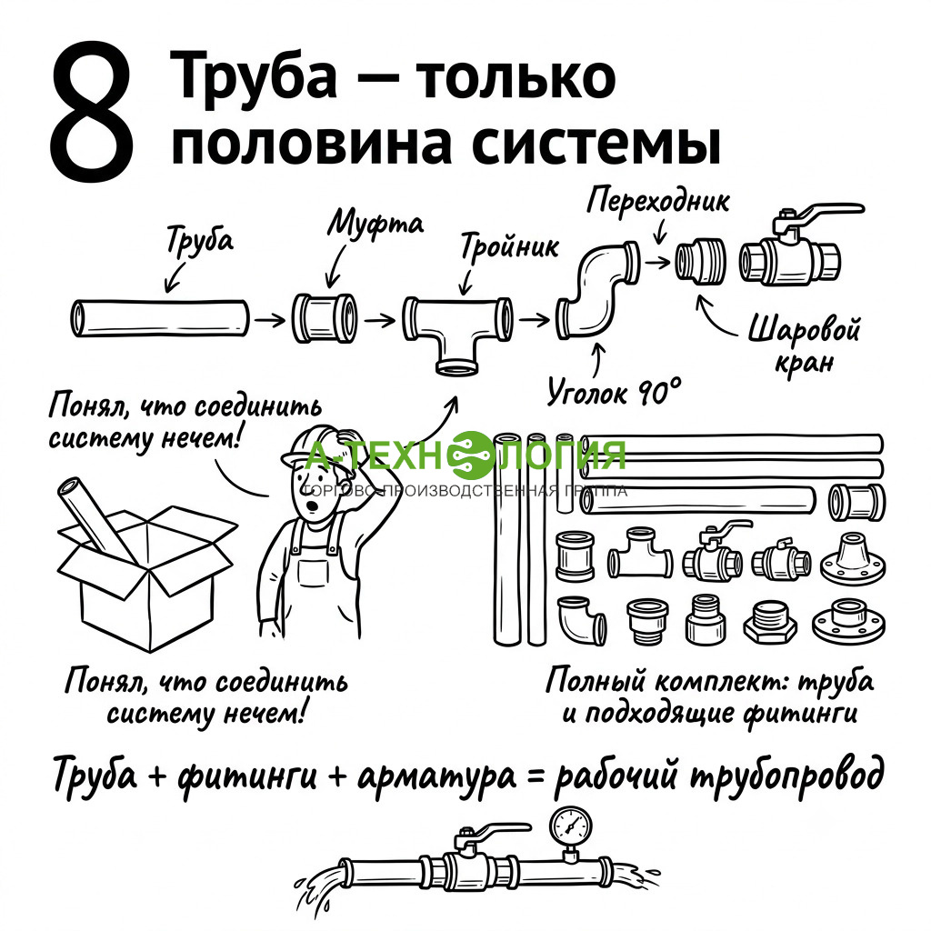 труба — только половина системы