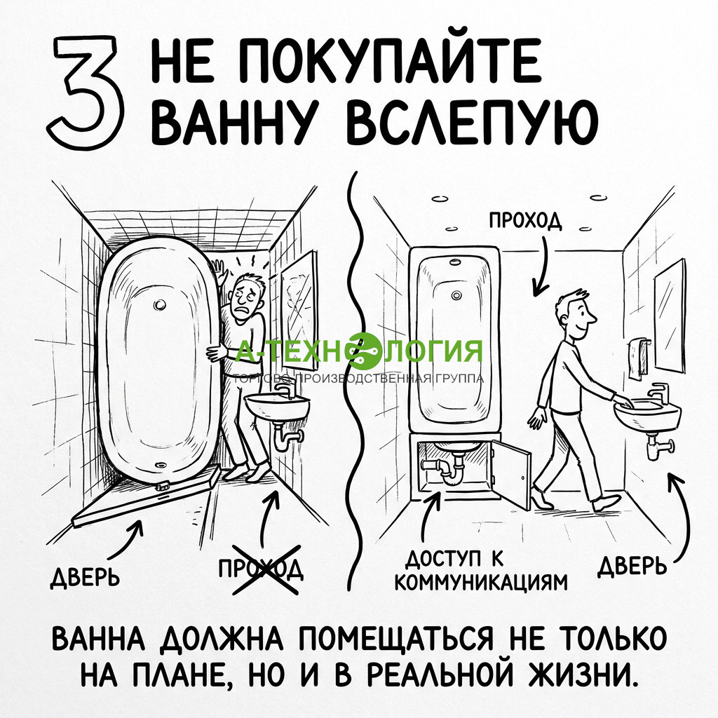 не покупайте ванну вслепую