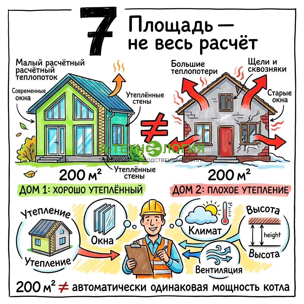 площадь - не весь расчет