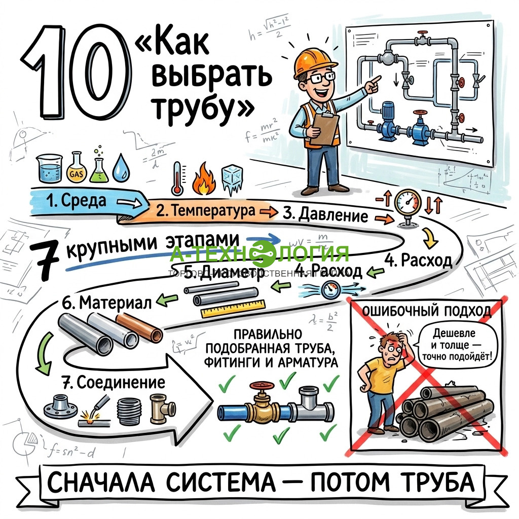 ак выбрать трубу