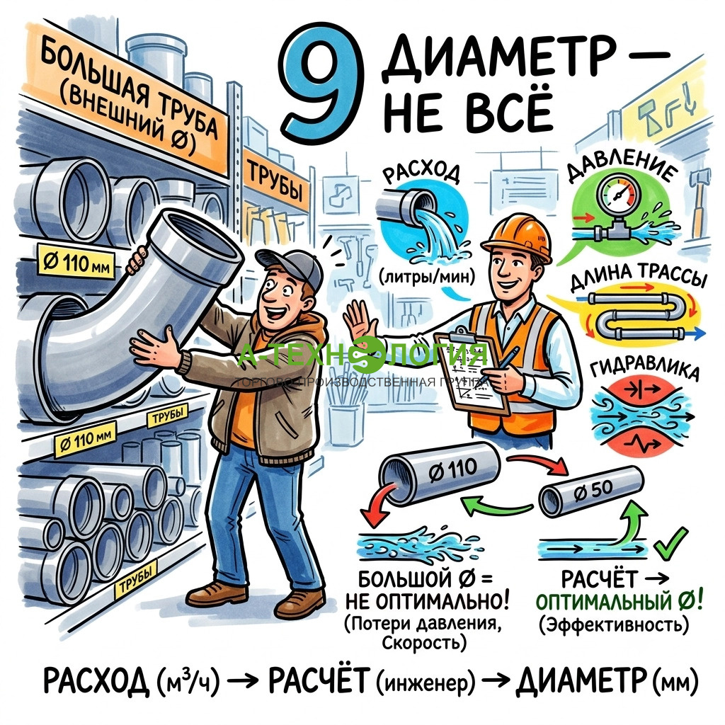 диаметр — не всё