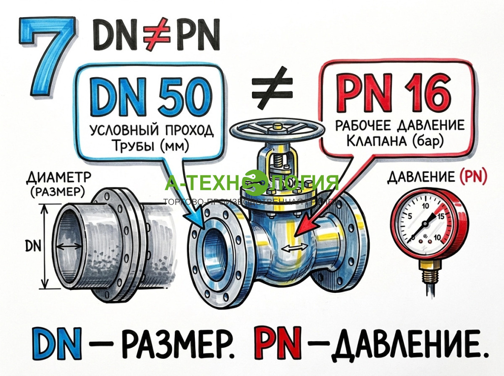 размер и давление