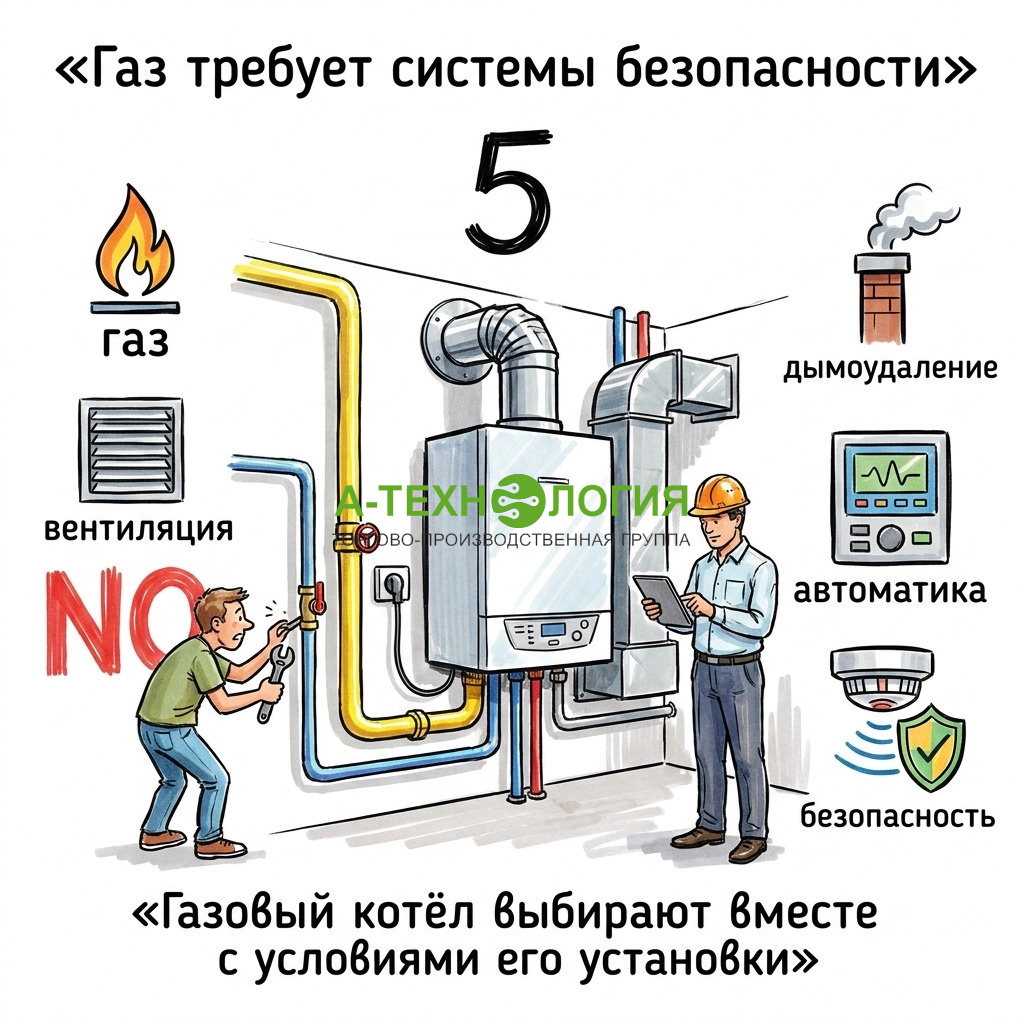 газ требует системы безопасности