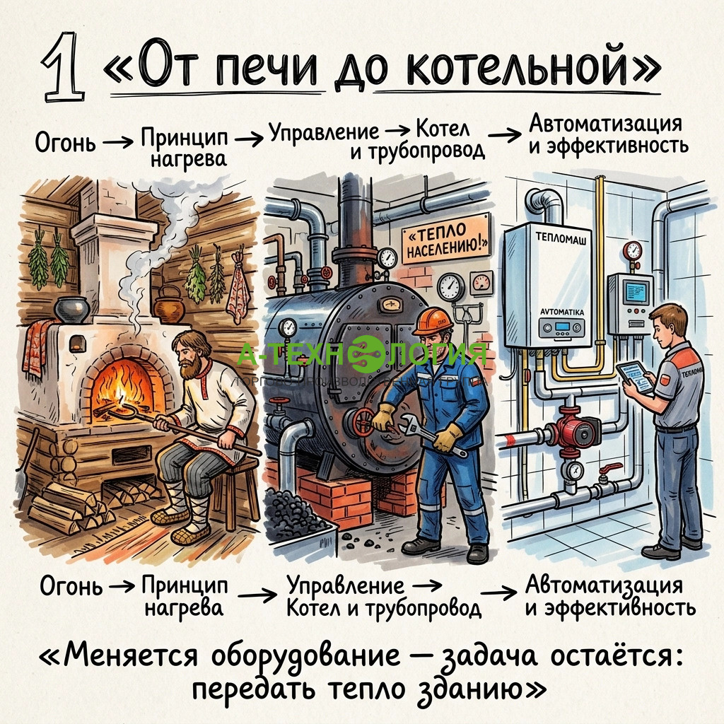 от печи до котельной